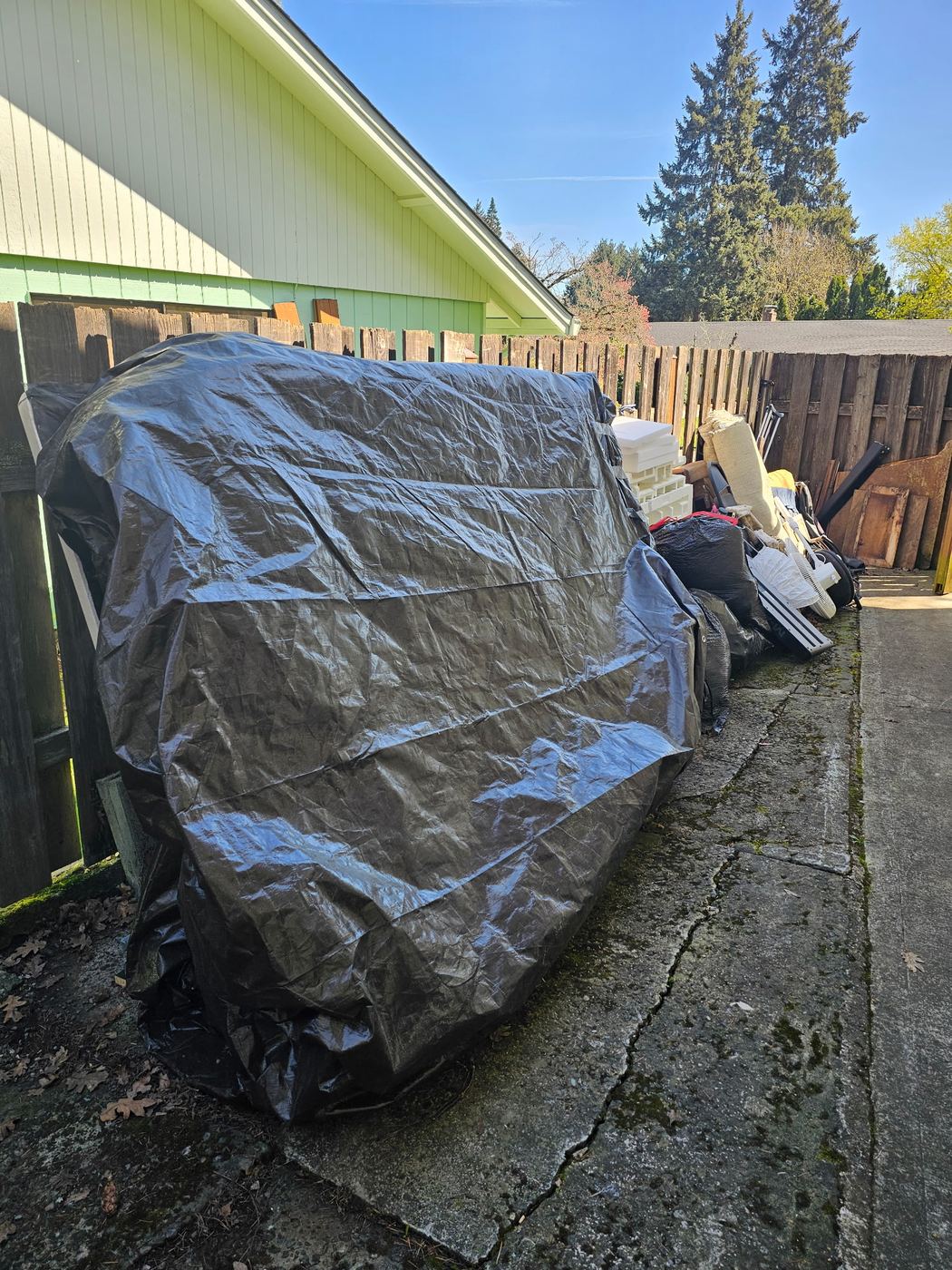 Before - Side Yard & Walkway Cleanout — Vancouver, WA
